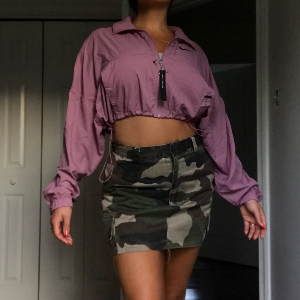 Nike cropped zip up